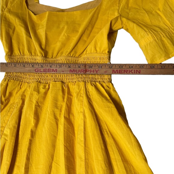 Lovers + Friends Miji Mini Cut Out Dress Yellow Sunflower Women’s Small NWOT - Picture 3 of 7